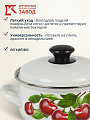 Кастрюля эмалированная сталь, 1.5 л, крышка сталь, сферический, Керченский металлургический завод, Вишневый сад, 61904-082/6, белая - фото 5