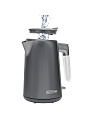 Чайник электрический Polaris, PWK 1746CA, серый, 1.7 л, 1850 Вт, скрытый нагревательный элемент, нержавеющая сталь - фото 3