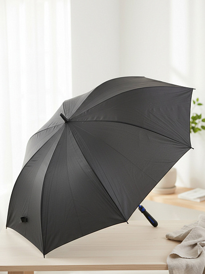 Зонт полуавтомат, трость, 8 спиц, 77 см, черный, Y4-11563