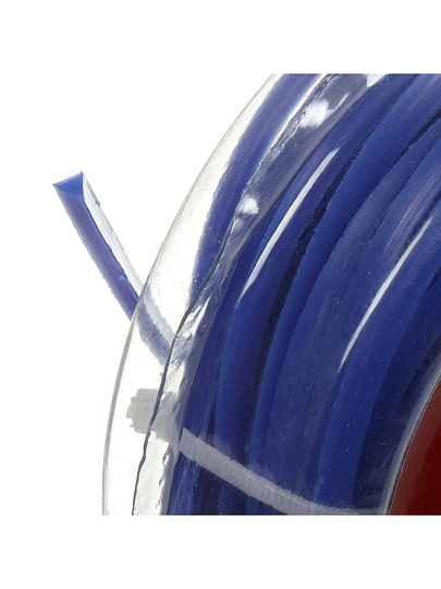 Леска для триммера 2.4 мм, 50 м, треугольник, Bartex, синяя, блистер