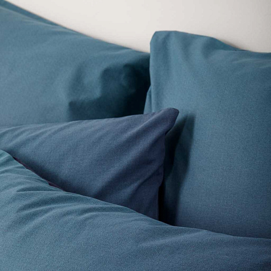 Постельное белье евро, простыня 215х240 см, 2 наволочки 70х70 см, пододеяльник 200х215 см, Ночь нежна, поплин, Черная птица