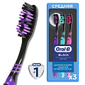 Зубная щетка Oral-B, Всесторонняя чистка Black, средней жесткости, 3 шт - фото 4
