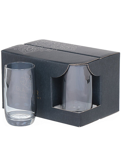 Стакан 330 мл, стекло, 6 шт, Glasstar, Радуга, черное море, RNBS_9369_3