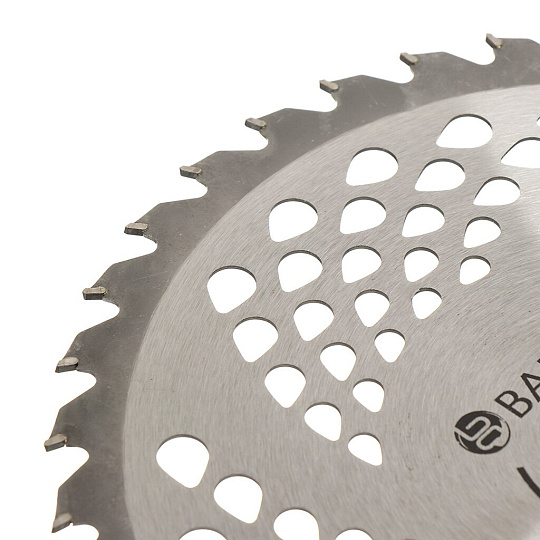 Нож для триммера 36 зубьев, 230 мм, посадочный диаметр 25.4 мм, 1.6 мм, Bartex, TBS40 P, с твердыми напайками