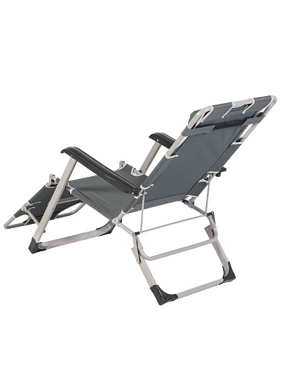 Шезлонг пляжный складной, металл, 178х60х79 см, 100 кг, 2 положения спинки, Green Days, YX-1059-1