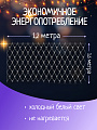 Гирлянда 120 ламп, 1.2х1.6 м, 8 режимов, Сеть, свет белый, прозрачная, в помещении, сетевая, SY20L-16 - фото 3