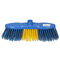 Щетка для пола, пластик, средний ворс, с черенком, в ассортименте, Мультипласт, Элисса-Антивсплеск, MPG961208 + черенок