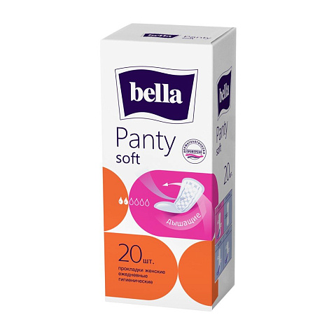 Прокладки женские Bella, Panty Soft, ежедневные, 20 шт, 5640 BE-021-RN20-098