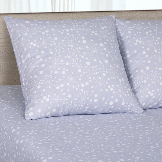 Постельное белье 1.5-спальное, простыня 150х215 см, 2 наволочки 70х70 см, пододеяльник 145х215 см, АртПостель, поплин, Время чудес 900