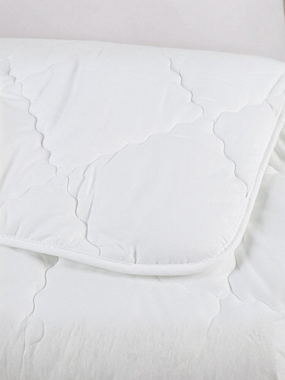 Одеяло евро, 200х220 см, Премиум, Лебяжий искусственный пух, 300 г/м2, всесезонное, чехол хлопок, кант, Столица Текстиля