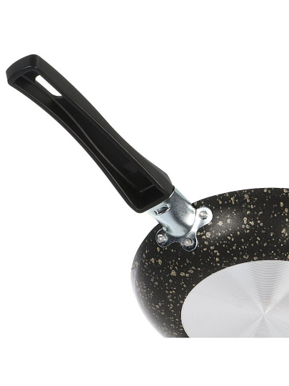 Сковорода алюминий, 18 см, антипригарное покрытие, Vari, HouseLoft, черный гранит, HL14318