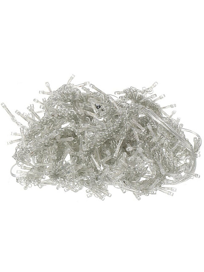 Гирлянда 320 ламп, 3х2 м, 8 режимов, Занавес, свет мультиколор, прозрачная, в помещении, сетевая, LED