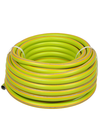 Шланг поливочный 3/4 '', внутренний d19 мм, 5 атм, армированный, 25 м, 3 слоя, Клевер, ТЭП, зеленый, РТ-17949