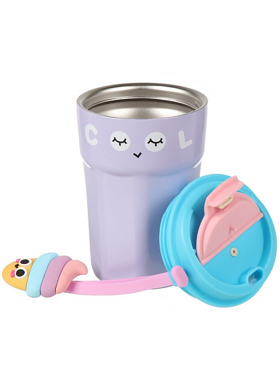 Термокружка нержавеющая сталь, 350 мл, Cool, сиреневая, Y4-9293