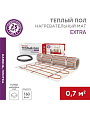 Теплый пол 0.7 м2, 112 Вт, 0.5х1.4 м, нагревательный самоклеящийся мат двухжильный, Extra, Rexant