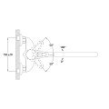 Смеситель для ванны, Stemix, с картриджем, STM 301-006E-180 - фото 2
