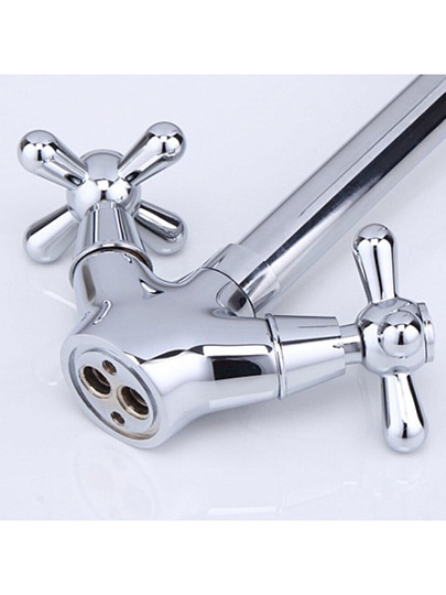 Смеситель для кухни, Frap, с кран-буксой, хром, F4025