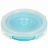 Контейнер пищевой пластик, 0.35 л, голубой, круглый, складной, Y4-6483 - фото 3