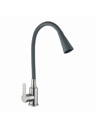 Смеситель для кухни, Антей, Садко, гибкий излив, с картриджем, 577032-ANT