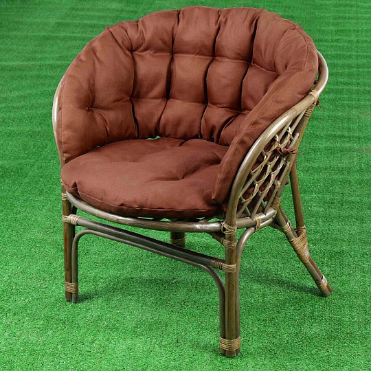 Мебель садовая Багама, кофейная, стол, 60х60х55 см, 2 кресла, подушка, 85 кг, твил, 03/10Б (S)-1