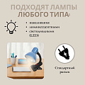 Светильник настольный на прищепке, E27, 60 Вт, черный, абажур синий, Lofter, 108B-blu/270783 - фото 6