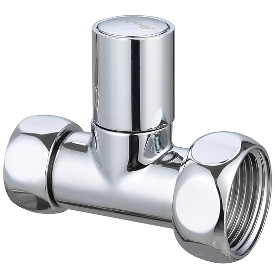 Кран для полотенцесушителя 3/4&quot;х1&quot;, Г-Г, хром, 2 шт, Gappo, G479.0605, прямой