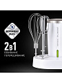 Миксер ручной, Polaris, PHM 2024 CordLess, 200 Вт, 3 скорости, белый - фото 8
