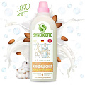 Кондиционер для белья Synergetic, 1 л, Миндальное молочко, концентрат
