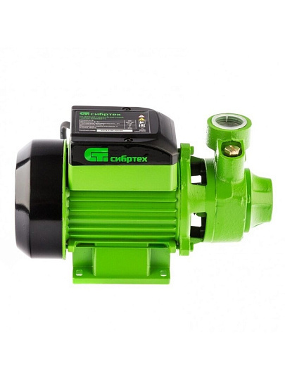 Насос центробежный, Сибртех, 2 м, 450 Вт, глубина погружения 8 м, максимальный напор 40 м, 2.1 м³/ч, СПН450-Ч