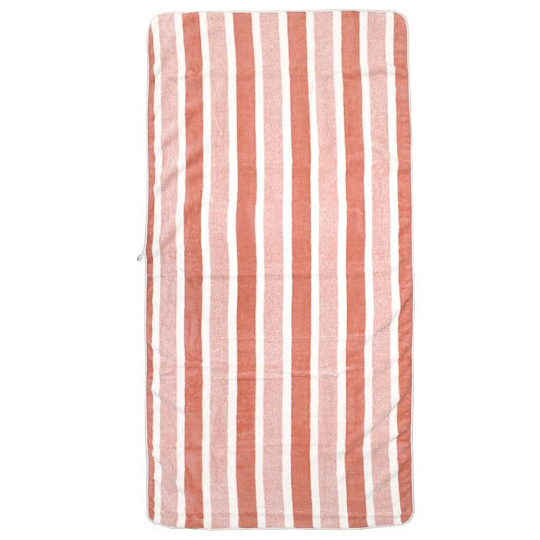 Полотенце банное 65х130 см, 80% полиэстер, 20% полиамид, 310 г/м2, Страйп, Bravo, оранжевое, Китай, М0908_13