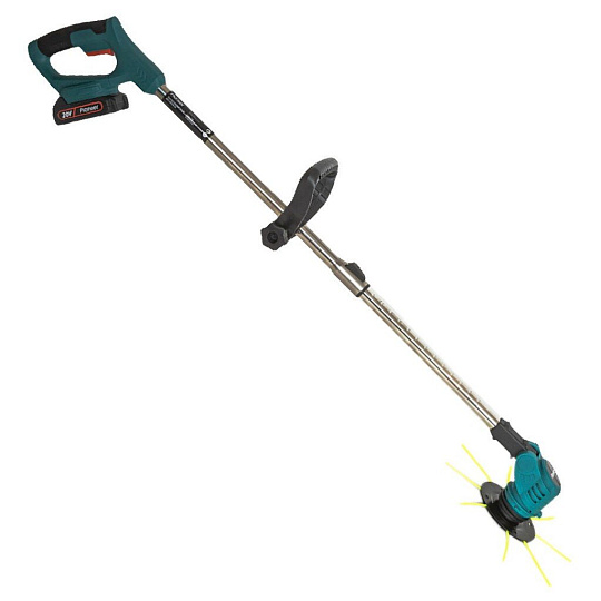 Триммер аккумуляторный, аккумуляторный, Pioneer, BGT-20V20-01, 17825, D-ручка, нож, разборный вал, 20 В