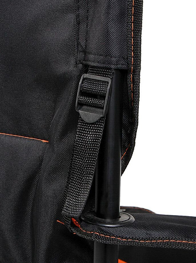 Кресло складное 62х62х90 см, черное, ткань, с карманом, с сумкой-чехлом, 120 кг, Green Days, YTBC146