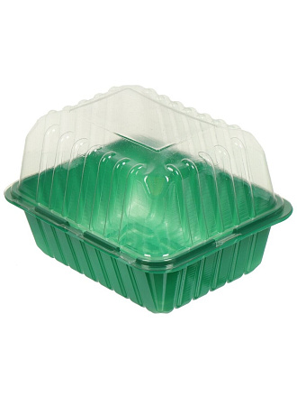 Парник-мини пластик, под 1 вставку (дно+крышка)