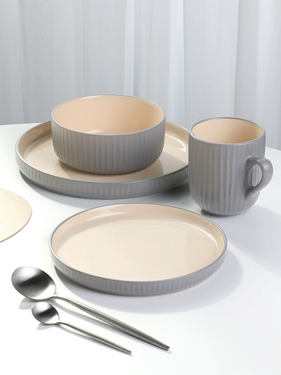 Сервиз столовый керамика, 16 предметов, на 4 персоны, Jewel, Лилле, ПС0008-38