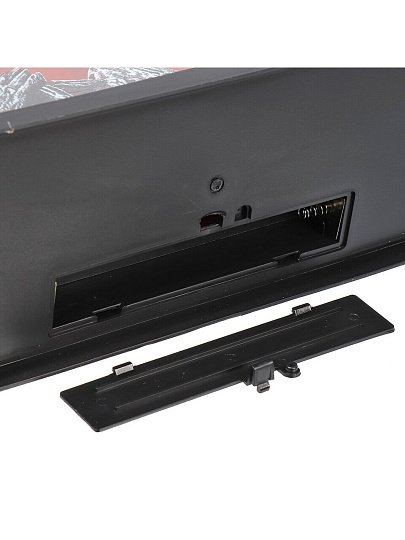 Фонарь декоративный 30х28х13 см, USB шнур, АА 3шт, пластик, стекло, Камин, M120017