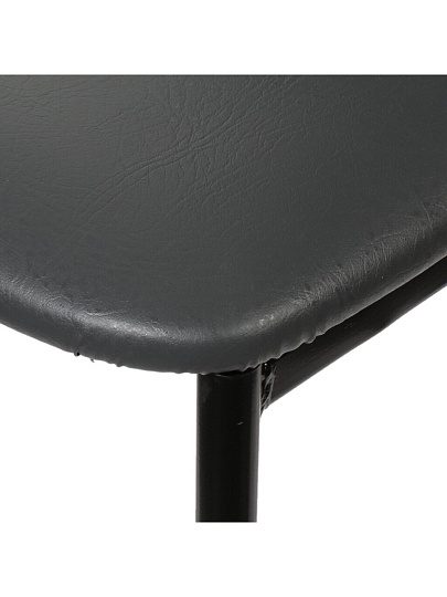 Стул 520х410х1070 мм, серый полимер на черном матовом, сиденье квадратное, Модуль, Амарант