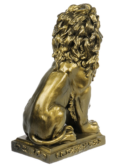 Фигурка Лев с шаром, 48х30 см, гипсовая, 429Б