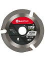 Диск пильный по дереву, Bartex, 125х22.3х1.8 мм, 3 зуба, для УШМ, R006 - фото 2