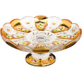 Тортовница на ножке Lefard gold glass диаметр: 27 см. высота: 10 см, 195-131