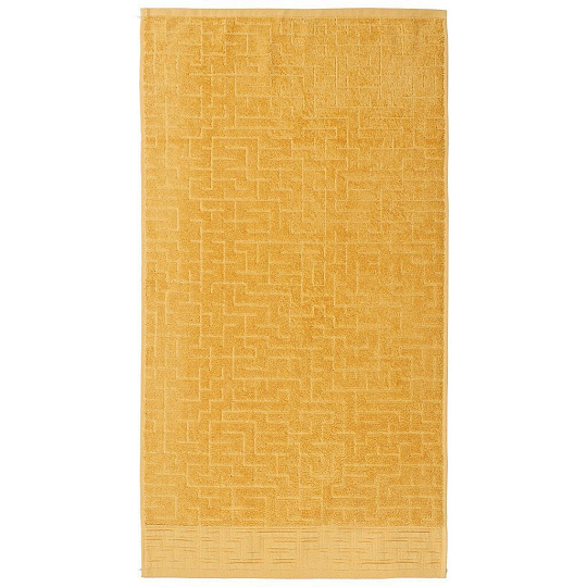 Полотенце банное 70х140 см, 100% хлопок, 541 г/м2, Galiha Jacquard, Anilsan, желтое, Турция, 209170140