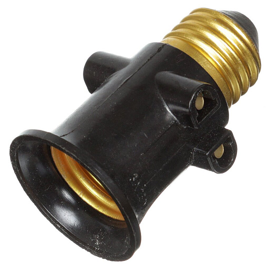 Патрон-розетка E27, TDM Electric, карболит, черный, SQ0335-0022