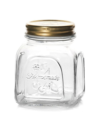 Банка для сыпучих продуктов, стекло, 0.5 л, 11 см, с крышкой, Pasabahce, HomeMade, 80384SLB