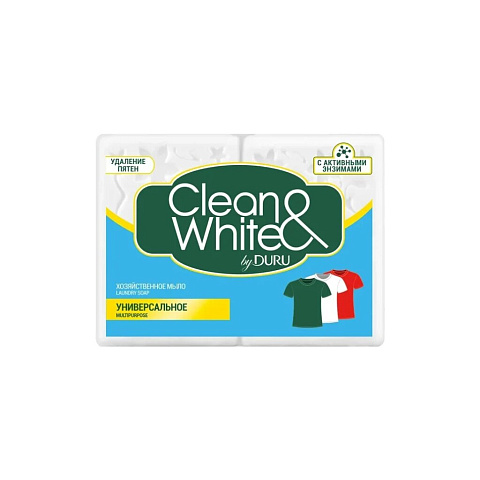Мыло хозяйственное Duru, Clean&White, 4 шт, 120 г