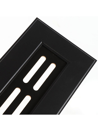 Крышка для экрана радиатора, МДФ, 1200х170 мм, черная, DE LUXE, Стильный Дом, v531900