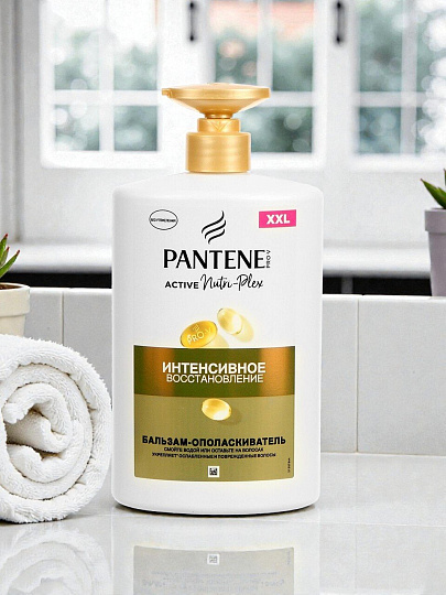 Бальзам-ополаскиватель для сухих и поврежденных волос, Pantene Pro-V, Интенсивное восстановление, 900 мл