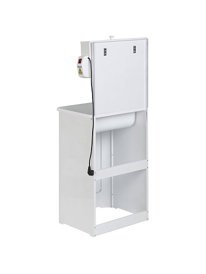 Умывальник металл, с водонагревателем, пластик, с мойкой 40х50, 17 л, белый