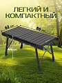 Стол складной алюминий, прямоугольный, 86х62х44 см, столешница алюминиевая, C010177 - фото 2