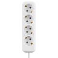 Удлинитель 4 гнезда, 7 м, с заземлением, 10 А, 2300 Вт, белый, TDM Electric, Народный, SQ1303-1048 - фото 2