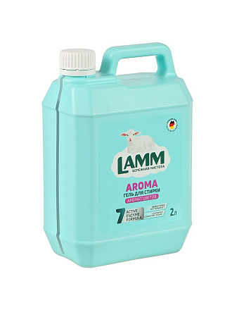 Гель для стирки Lamm, 2 л, для белого и цветного белья, Аромат цветов