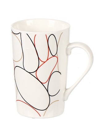 Кружка керамика, 350 мл, Скетч, Y4-6248, в ассортименте